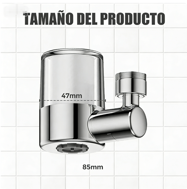💦 Boquilla Filtro Grifo 720° – Agua Limpia y Antisalpicaduras, 2 Modos y 99% Adaptable para Todo Tipo de Grifos 🚰✨