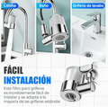 💦 Boquilla Filtro Grifo 720° – Agua Limpia y Antisalpicaduras, 2 Modos y 99% Adaptable para Todo Tipo de Grifos 🚰✨