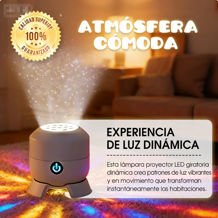 ⏰🔥 ¡50% DE DESCUENTO POR TIEMPO LIMITADO! ✨ Proyector LED Giratorio – Crea Ambientes Mágicos con Luz Dinámica 🌟🎇