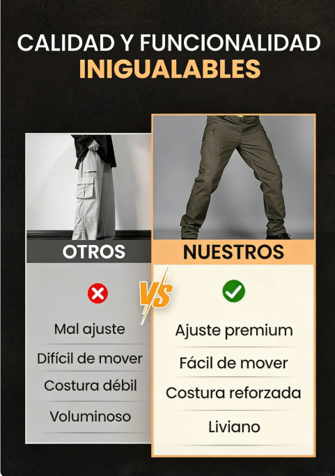 👖 Pantalones Tácticos Urbanos IX7 – Resistentes, con Múltiples Bolsillos, Ideales para Trabajo y Aventura 💪🎒