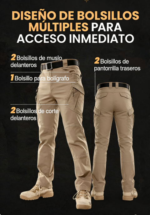 💪 Pantalones Tácticos Urbanos IX7 – Resistentes, con Múltiples Bolsillos, Perfectos para Trabajo y Aventura 🎒✨