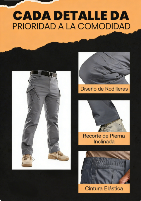 👖 Pantalones Tácticos Urbanos IX7 – Resistentes, con Múltiples Bolsillos, Ideales para Trabajo y Aventura 💪🎒