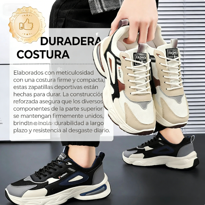 👟 Zapatillas Deportivas con Plataforma Gruesa para Hombre – Malla Transpirable para Comodidad y Estilo Todo el Día ✨🔥
