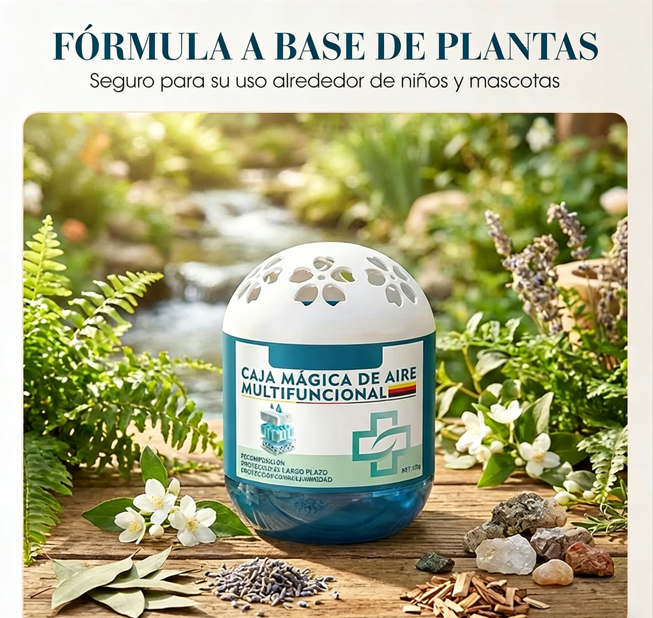 🌿 Caja Mágica para Eliminación de Polvo y Purificación de Aire en Interiores – Aire Fresco y Saludable para tu Hogar 🏠✨
