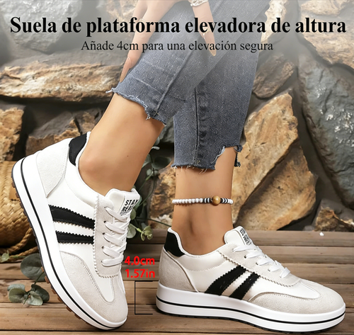 ⏰ ¡Oferta Limitada 50% OFF! 👟 Tenis Chunky Casual Antiderrapantes para Mujer – Suela Plataforma 4cm, Estilo y Comodidad Todo el Día ✨💖