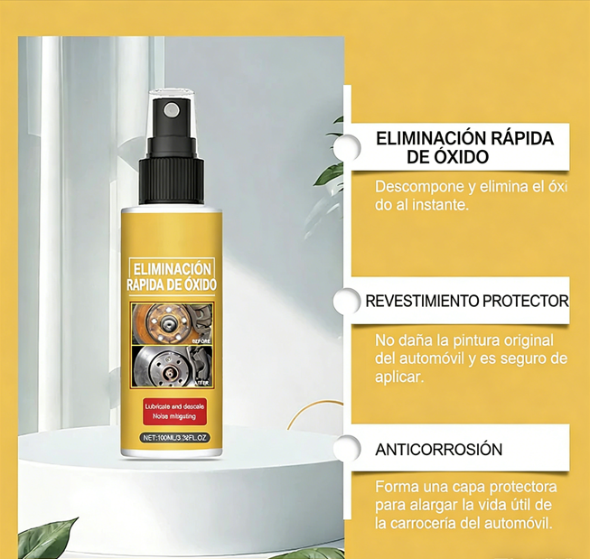 ⏰🔥 ¡Oferta Limitada 50% OFF! ⚡ Spray Profesional para Eliminar Óxido Metálico – Superficies Limpias y Relucientes en Minutos ✨🔧