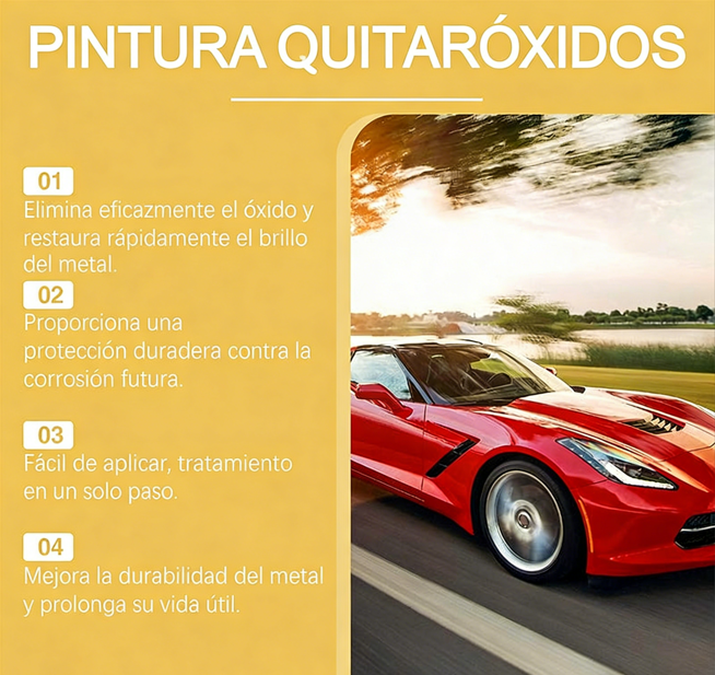 ⏰🔥 ¡Oferta Limitada 50% OFF! ⚡ Spray Profesional para Eliminar Óxido Metálico – Superficies Limpias y Relucientes en Minutos ✨🔧