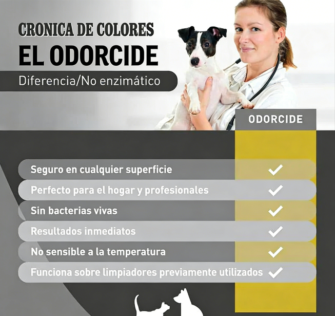 🐾 Concentrado Eliminador de Olores de Mascotas – 242 L de Solución, Eliminación Molecular y Aroma a Albaricoque 🌸🍑