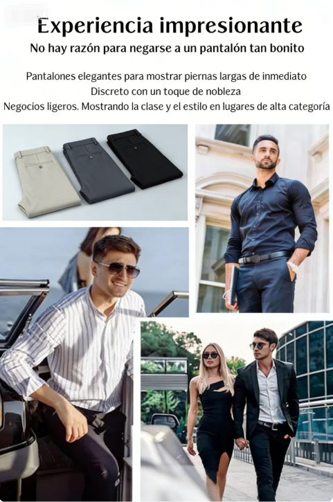 👖 Pantalones Business Slim Otoño-Invierno para Hombre – Estilo Elegante y Confort Todo el Día ✨❄️