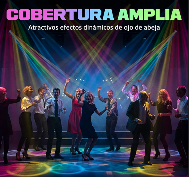 💡 Luz Ambiental LED con Efecto Multihaz – Colores Dinámicos, Control Remoto e Instalación Fácil para Hogar y Fiestas 🎉✨