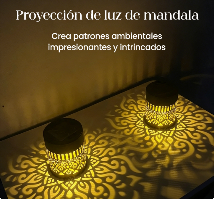 ⏰🔥 ¡50% DE DESCUENTO POR TIEMPO LIMITADO! 🌞✨ Proyector de Luz Mandala Solar – Crea Ambientes Mágicos en Jardines y Exteriores 🌸💖