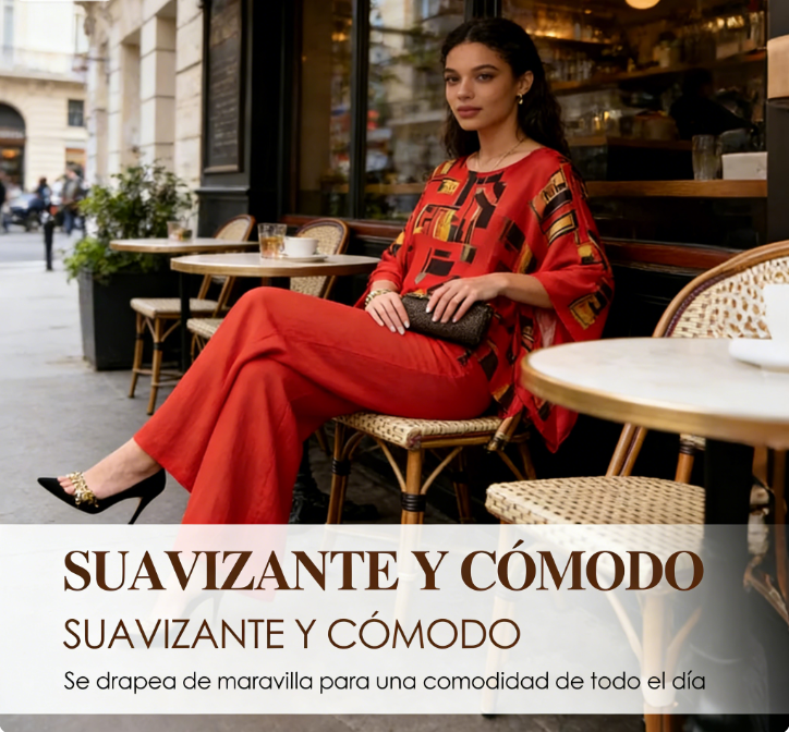 ⏰🔥 ¡50% DE DESCUENTO POR TIEMPO LIMITADO! 🌸 Conjunto de 2 Piezas para Mujer – Top Estampado y Pantalones a Juego, Cómodo y Chic ✨💃