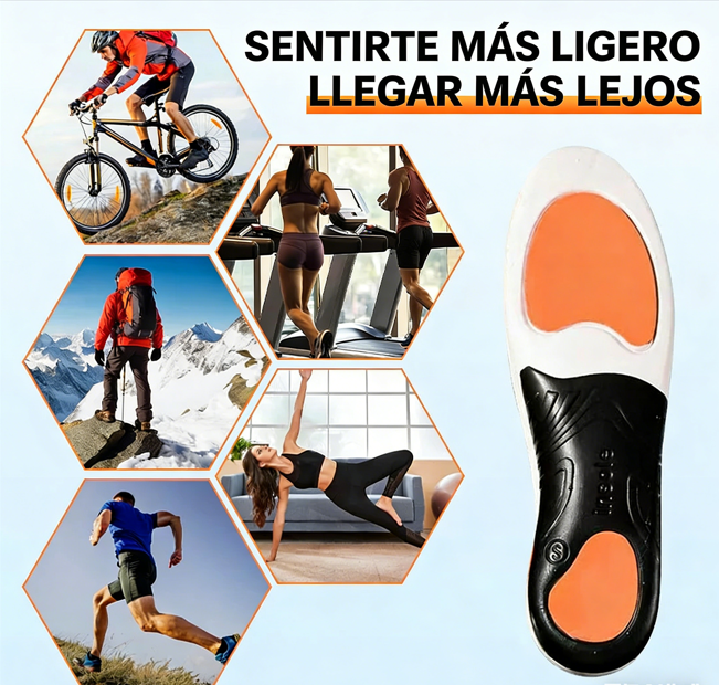 👟 Plantillas Deportivas con Amortiguación y Soporte para el Arco – Comodidad y Protección Todo el Día ✨💪