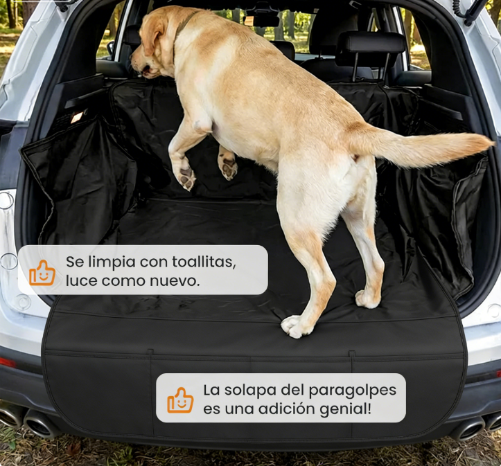 🐾 Alfombrilla Impermeable para Maletero de Coche – Protección Total para Mascotas con Parachoques 💦🚗