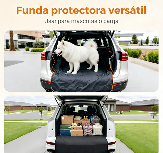 🐾 Alfombrilla Impermeable para Maletero de Coche – Protección Total para Mascotas con Parachoques 💦🚗