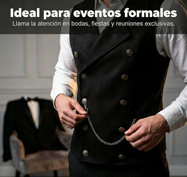 🧥 Chaleco de Vestir Retro para Hombre – Ajustado, Estilo Casual y Elegante para Traje o Esmoquin ✨👔