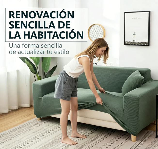🛋️ Funda Elástica de Sofá de Punto Jacquard – Ajuste Perfecto y Protección Elegante para tu Mueble ✨💖