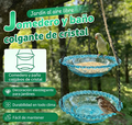 🐦 Comedero para Pájaros Estilo Vintage con Bañera – Fácil de Colgar y Llenar, Ideal para Petirrojos y Herrerillos Azules 🏡✨