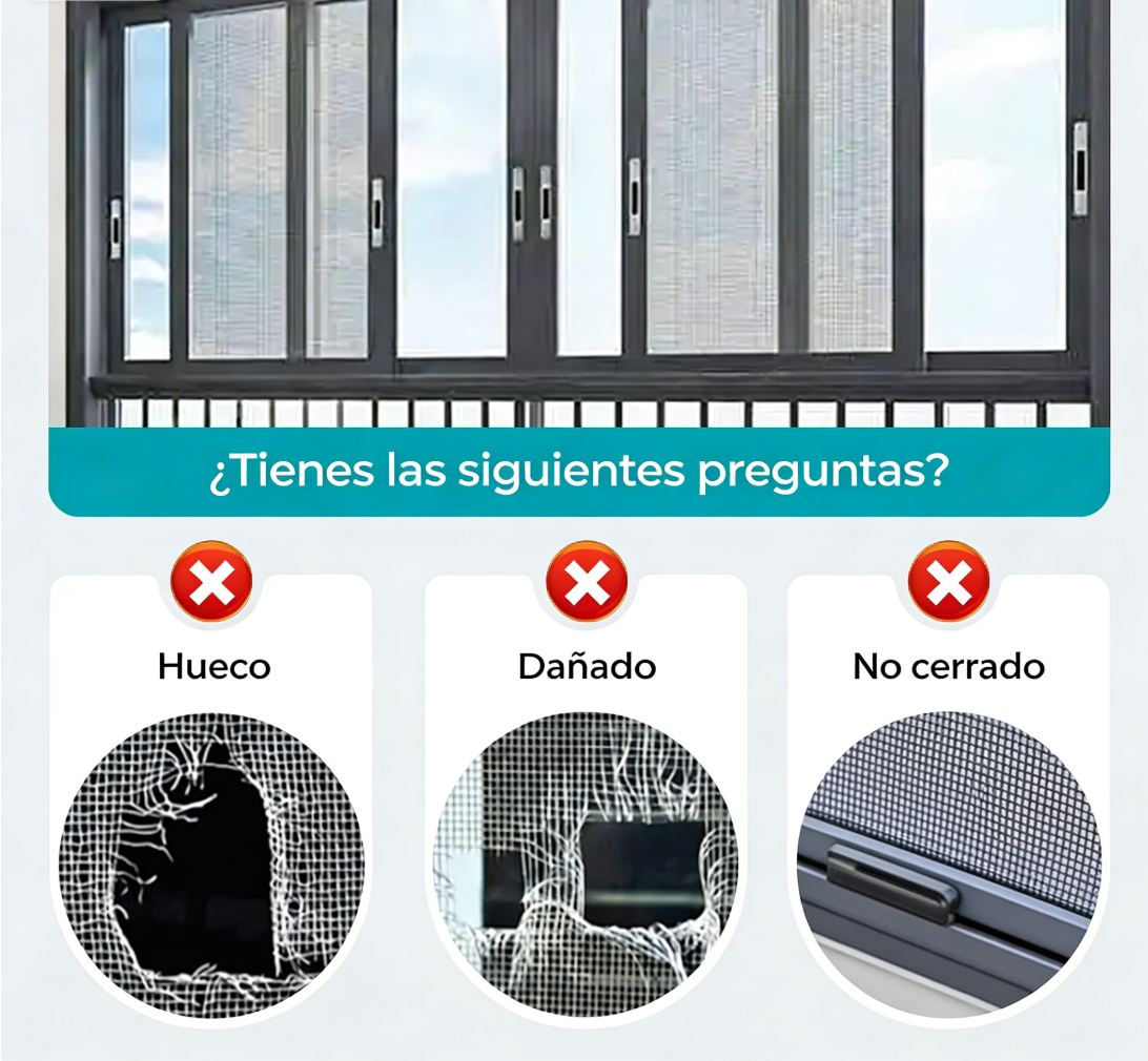 ⏰🔥 ¡50% DE DESCUENTO POR TIEMPO LIMITADO! 🪟 Cinta Autoadhesiva para Mosquiteras – Repara Fácil y Rápido ✨🛠️
