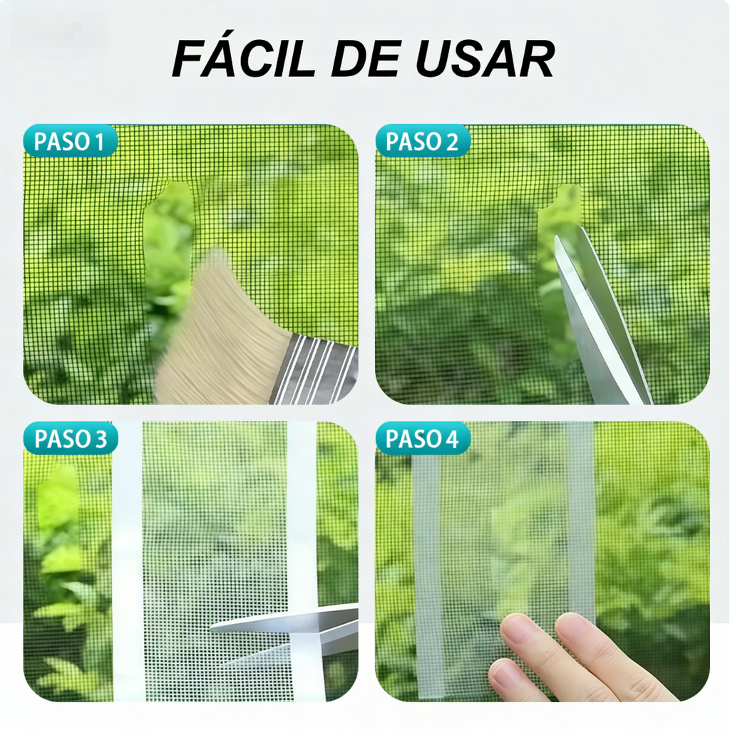 ⏰🔥 ¡50% DE DESCUENTO POR TIEMPO LIMITADO! 🪟 Cinta Autoadhesiva para Mosquiteras – Repara Fácil y Rápido ✨🛠️