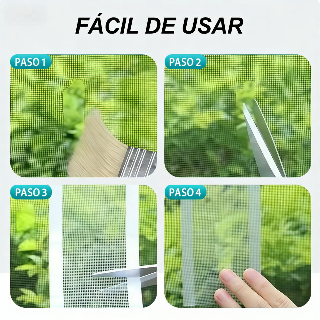 ⏰🔥 ¡50% DE DESCUENTO POR TIEMPO LIMITADO! 🪟 Cinta Autoadhesiva para Mosquiteras – Repara Fácil y Rápido ✨🛠️