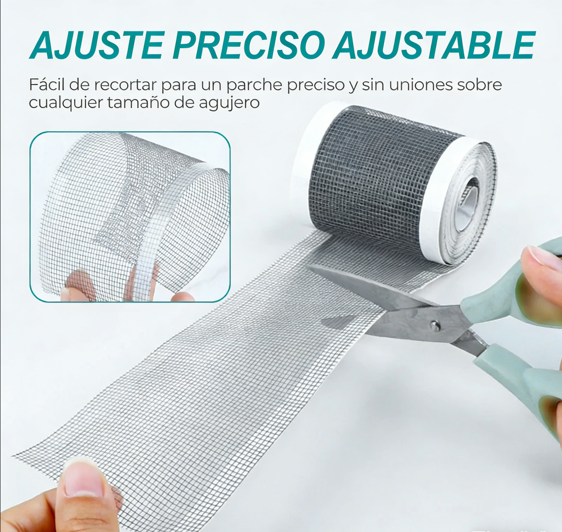 ⏰🔥 ¡50% DE DESCUENTO POR TIEMPO LIMITADO! 🪟 Cinta Autoadhesiva para Mosquiteras – Repara Fácil y Rápido ✨🛠️