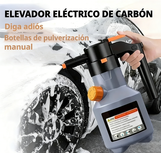 🚗 Pistola de Espuma Eléctrica para Lavar Autos – Recargable, Alta Presión y Portátil para Limpieza Eficaz ✨🧼