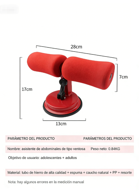 💪 Asistente para Abdominales con Ventosa – Ejercicios Eficaces en Casa para Abdomen Firme y Tonificado ✨🏠