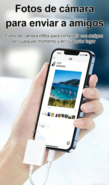 🔌 Lector para Android con Adaptador USB-C Doble – Carga Rápida y Transferencia de Datos Eficiente ⚡📱