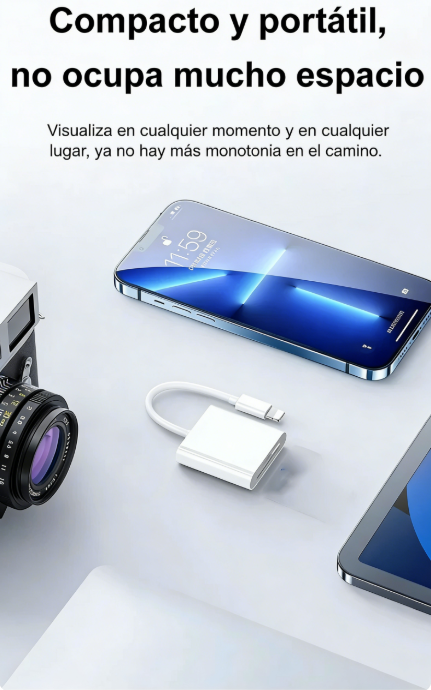 🔌 Lector para Android con Adaptador USB-C Doble – Carga Rápida y Transferencia de Datos Eficiente ⚡📱