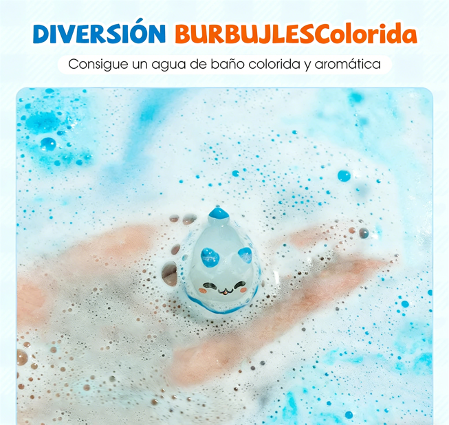 🛁 Set de Regalo de 12 Bombas de Baño para Niños – Diversión y Cuidado Suave para la Piel ✨🎁