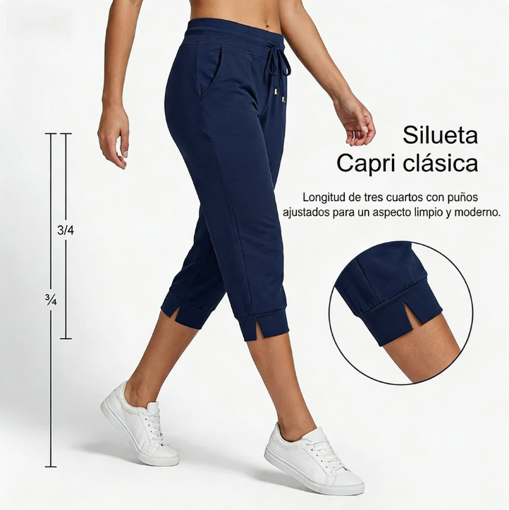 👖 Pantalones Deportivos Cortos para Mujer – Cintura con Cordón, Cómodos y Perfectos para Estar en Casa ✨🏠