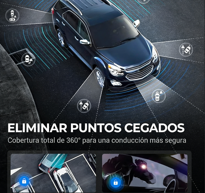 📹 Cámara de Salpicadero con Visión Nocturna – Vigilancia de Estacionamiento 24 Horas para tu Vehículo 🌙🚗