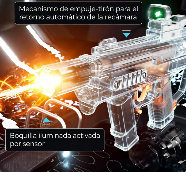 💦 Pistola de Agua Eléctrica Recargable – Diversión Rápida y Fácil para Juegos al Aire Libre ✨🔋