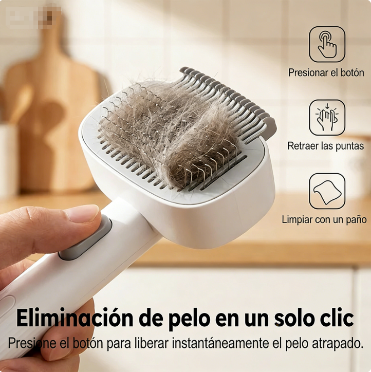 🐾 Kit de aseo para mascotas con botón de fácil liberación: aseo seguro, cómodo y sin complicaciones ✨🛁