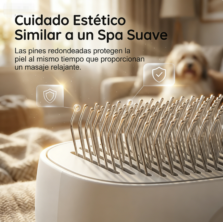 🐾 Kit de aseo para mascotas con botón de fácil liberación: aseo seguro, cómodo y sin complicaciones ✨🛁