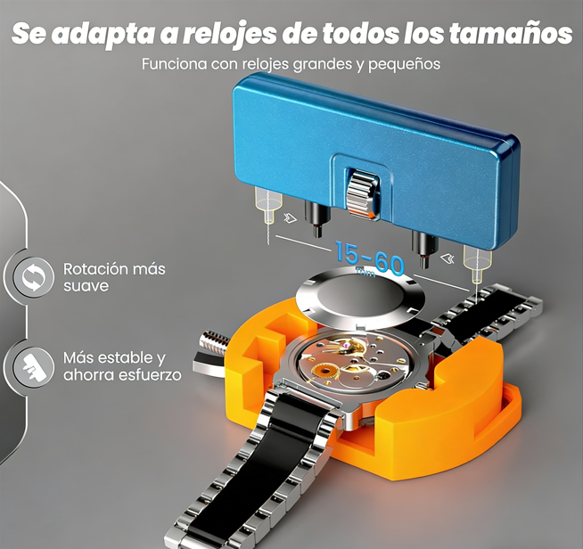 🕰️ Kit Profesional para Cambio de Pila de Reloj – Herramientas de Reparación Casera Rápida y Fácil 🔋🛠️
