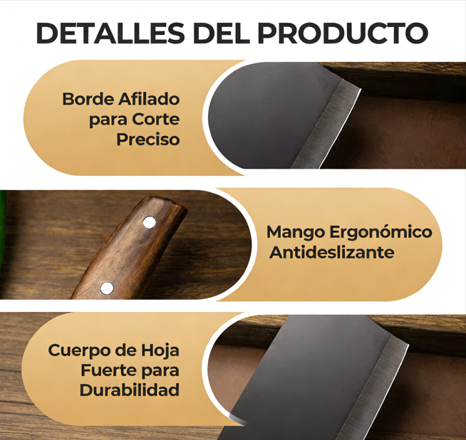 🔪 Cuchillo de Cocina Afilado y Duradero – Corte Preciso y Rendimiento Profesional ✨🍳