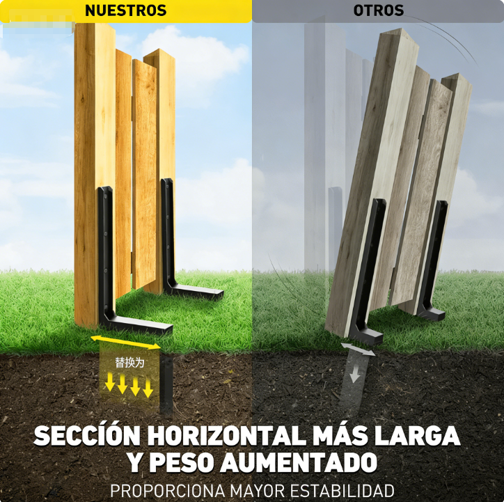 🛠️ Kit de Reparación para Postes de Valla – Resistente y Duradero para Uso Intensivo ✨🏡