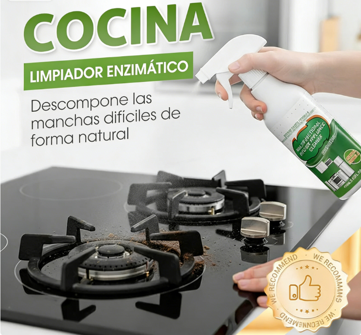 ⏰ ¡Oferta Limitada 50% OFF! 🔥 Limpiador en Espuma Enzimático Multiusos – Cocina y Hogar Impecables ✨💦 ¡Rápido, Fácil y Efectivo! 🏠💥