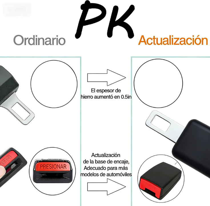 ⏰ ¡Oferta Limitada 50% OFF! 🔥 Extensor de Hebilla para Cinturón de Seguridad del Auto – Más Comodidad y Seguridad al Conducir 🚗💺✨