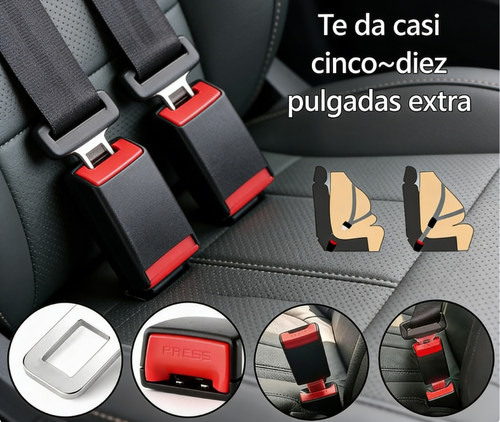 ⏰ ¡Oferta Limitada 50% OFF! 🔥 Extensor de Hebilla para Cinturón de Seguridad del Auto – Más Comodidad y Seguridad al Conducir 🚗💺✨