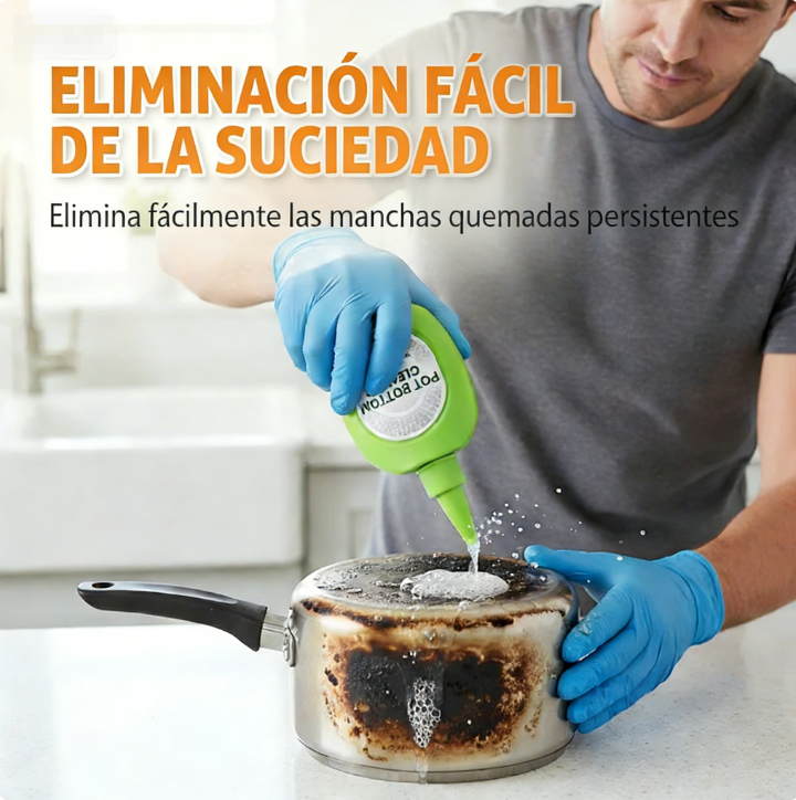 ⏰ ¡Oferta Limitada 50% OFF! 🔥 Quitamanchas y Eliminador de Suciedad para el Fondo de Ollas 🍳🧴✨ – Limpieza Fácil y Rápida 💪🏠