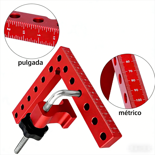 ⏰ ¡Oferta Limitada 50% OFF! 🔥 Kit de Soporte de Posicionamiento 90° con Abrazaderas en Ángulo Recto – Precisión y Estabilidad en Cada Proyecto 🛠️📐✨