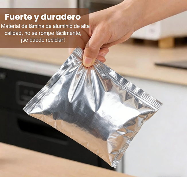 ⏰ ¡Oferta Limitada! 🔥 Compra 2 y Llévate 1 Gratis – Funda Aislante de Papel de Aluminio 🏠✨ Mantén Tus Alimentos y Bebidas Calientes o Fríos por Más Tiempo, Protege tu Cocina y Facilita la Limpieza 💪🍽️