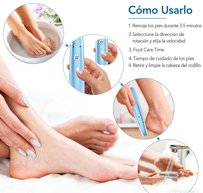 ⏰ ¡Oferta Limitada 50% OFF! 🦶 Removedor Eléctrico de Callos – Pies Suaves y Renovados en Minutos, Fácil y Seguro ✨💖