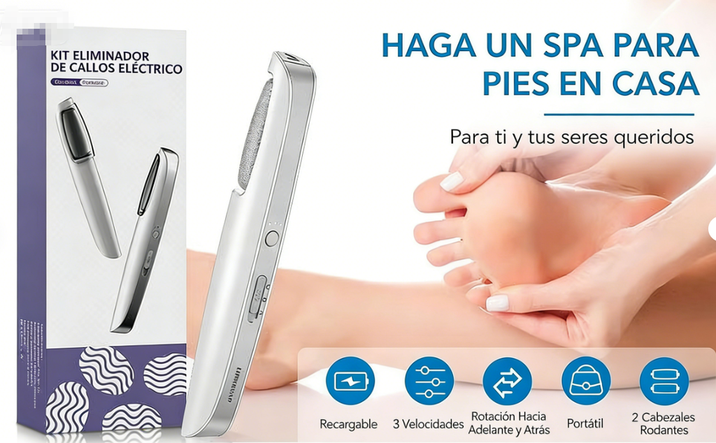 ⏰ ¡Oferta Limitada 50% OFF! 🦶 Removedor Eléctrico de Callos – Pies Suaves y Renovados en Minutos, Fácil y Seguro ✨💖