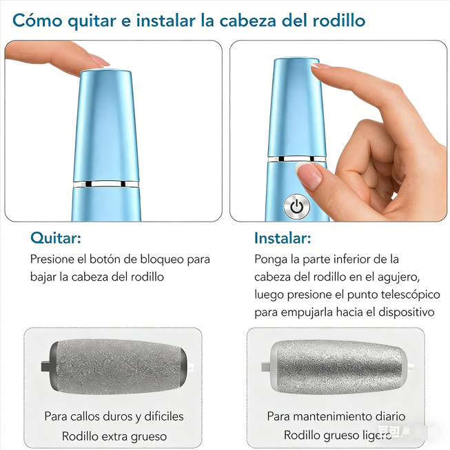 ⏰ ¡Oferta Limitada 50% OFF! 🦶 Removedor Eléctrico de Callos – Pies Suaves y Renovados en Minutos, Fácil y Seguro ✨💖