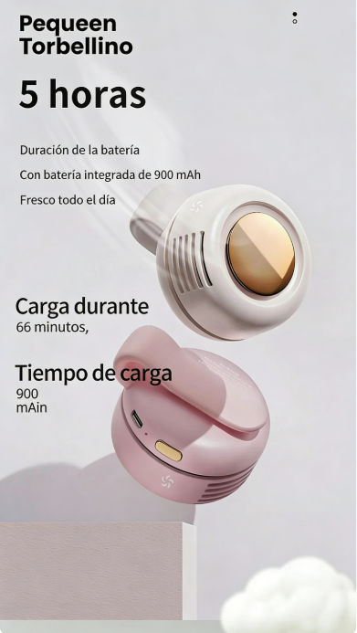 ⏰ ¡Oferta Limitada 50% OFF! ❄️💨 Mini Ventilador Portátil con Clip – Giratorio 360°, Frescura Instantánea en Cualquier Lugar 🌬️🏠✨