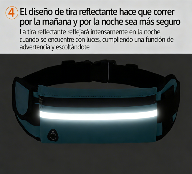 ⏰ ¡Oferta Limitada 50% OFF! 🏃‍♂️ Running Jogging Portátil – Cinturón Impermeable con Soporte para Teléfono, Perfecto para Deportes al Aire Libre 🌟📱💦